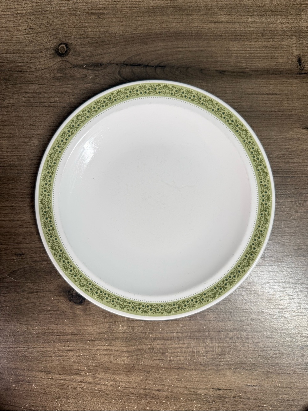 Vintage Corning Centura Lynwood Dinner Plates 10.5” Green Floral Set of 8